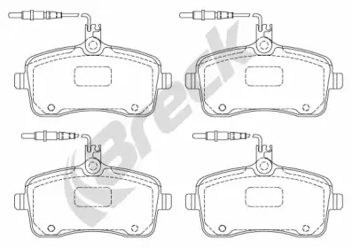 Комплект тормозных колодок, дисковый тормоз BRECK купить